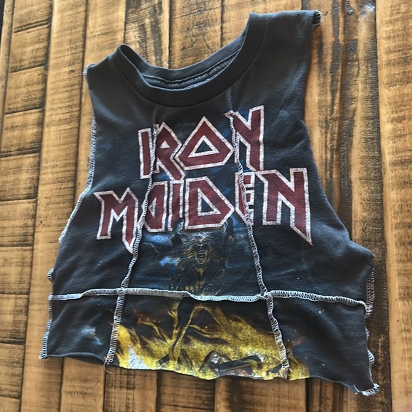 Iron Maiden - No Prayer on the Road Tour Graphic Crop Top - Picture 2 of 9